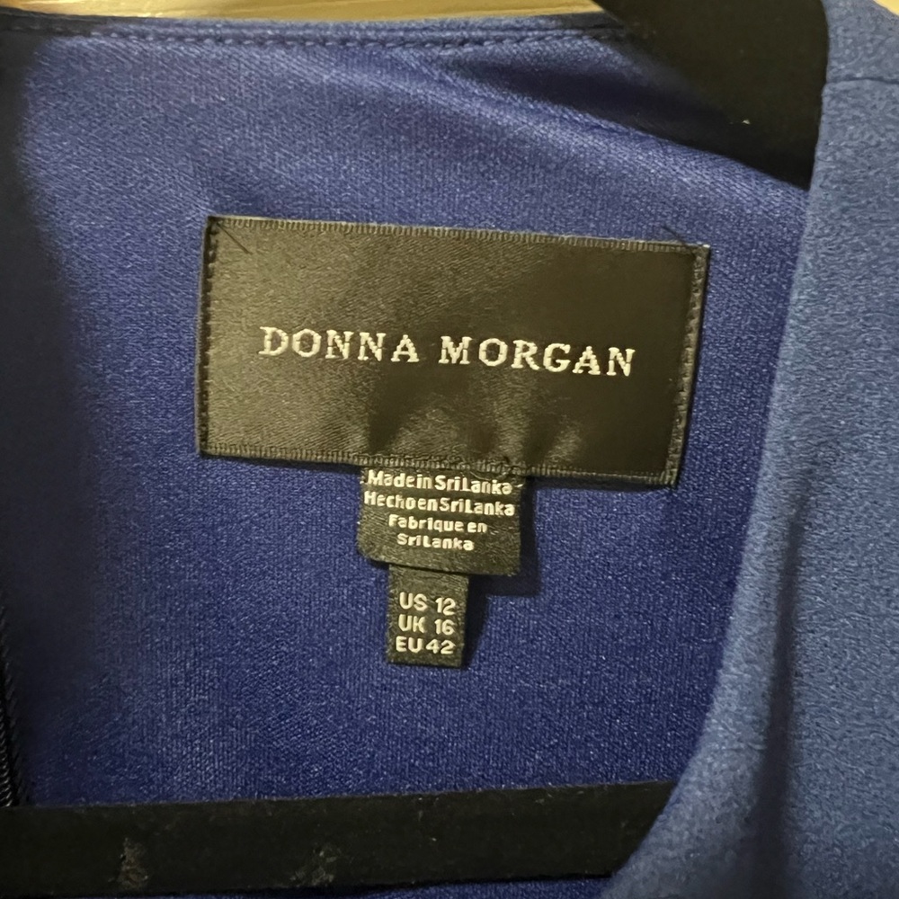 Donna Morgan Royal Blue dress - Helly R Severance - Size 12 - Picture 4 of 7